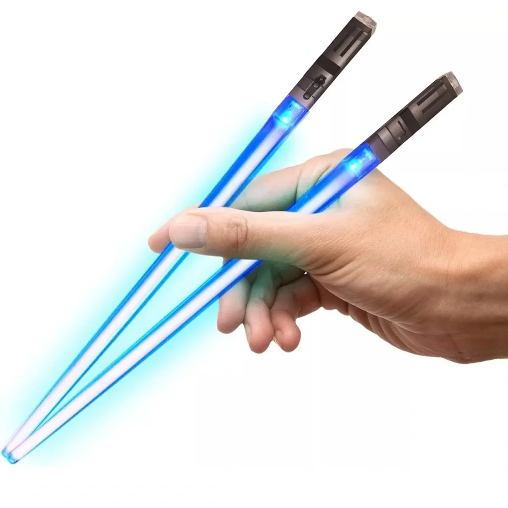 LED Light-Up Blue Chopsticks